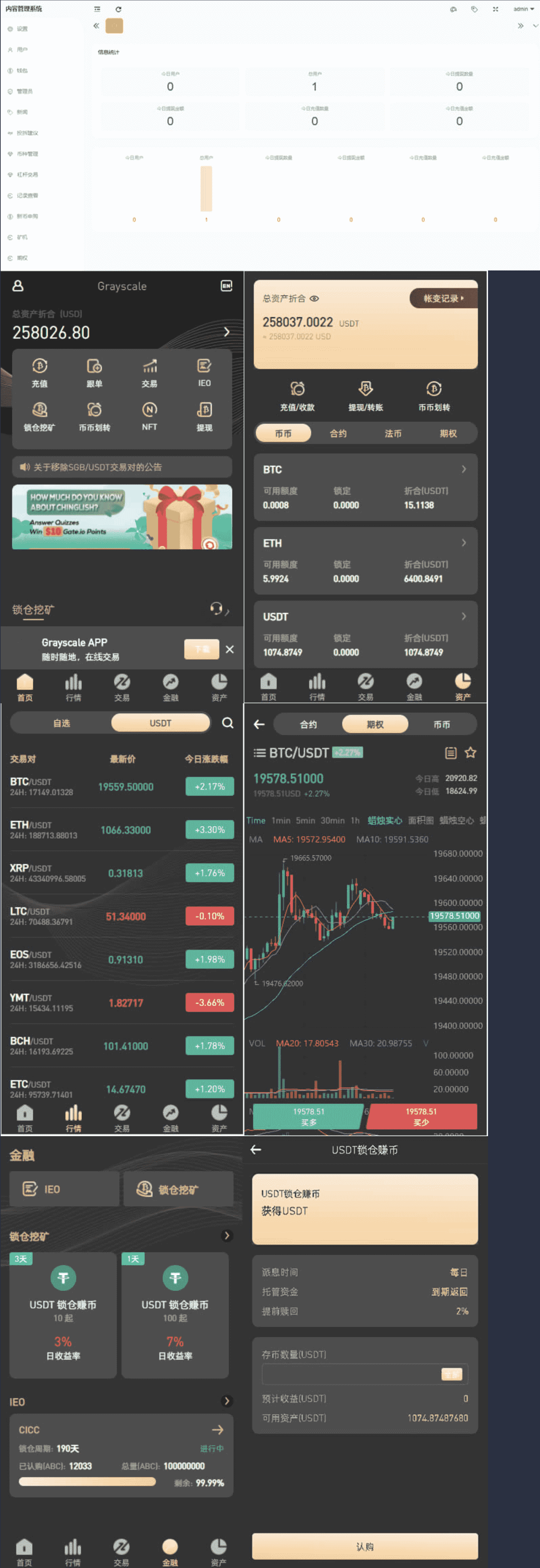 【修复版】8国语言交易所修复版/币币合约/秒合约/NFT/申购挖矿完美版本/前端VUE开源工程+带搭建教程插图2