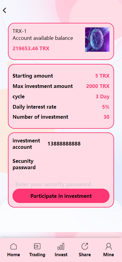 价值500u的 【trx粉色UI多语言理财系统源码】亲测源码插图6