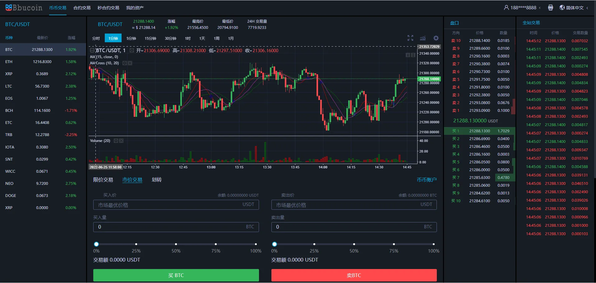 Bbucoin多语言币币交易所/计划分析师/日夜模式/矿机/秒合约/期权/带开源工程及搭建教程插图1